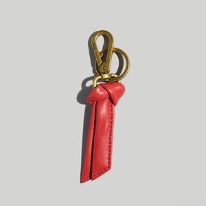 NWT Madewell The Sydney Key Fob • Scarlet • Leather